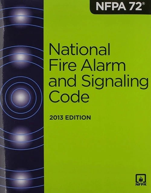 Cover of NFPA 72 2013 Edition National Fire Alarm and Signaling Code book with green and black design