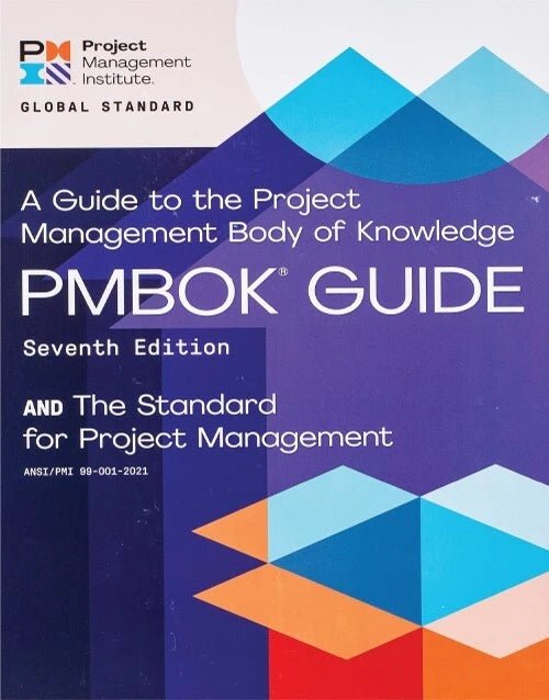 Cover of the PMBOK Guide Seventh Edition, a global standard for project management by PMI