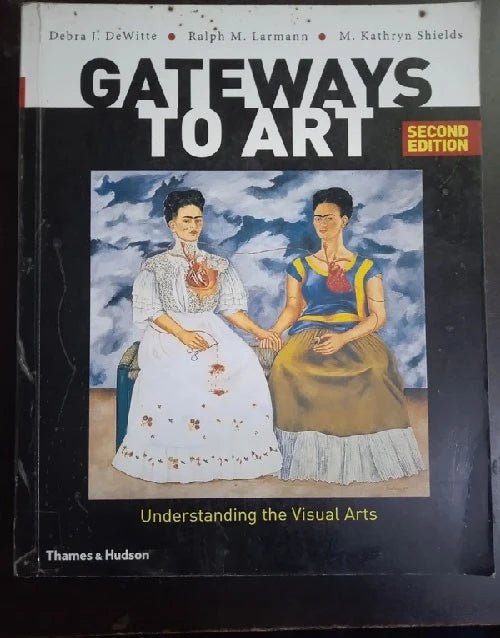 Cover of Gateways to Art 2nd edition book featuring Frida Kahlo painting with two women holding hands