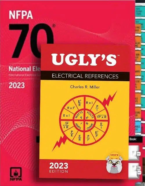 2023 edition Ugly's Electrical References and NFPA 70 National Electrical Code spiral index tabs books