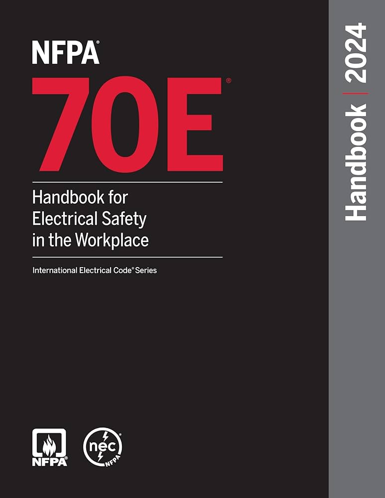 2024 NFPA 70E Handbook for Electrical Safety in the Workplace cover black and gray